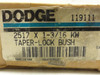 Dodge 119111; Taper-Lock Bushing 2517X1-3/16; 1-3/16"ID