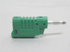 Pomona 73093-5; Green Banana Plug; Stackable Connector