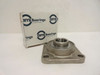 AMI MUCF207-22; Flange Bearing; SS-Housing; 1-3/8"ID; 4-Bolt