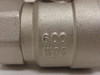 China MDL-UNKN-149236; Inline Ball Valve; SS; 1 FNPT; 600WOG