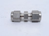 Swagelok SS-400-6; Tube Union; SS-316; Size: 1/4" Compression
