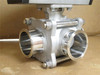 Tru-Flo MT46.S4.F07-F10.CH22; Actuated Ball Valve SS; 3" Clamp