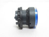 Schneider B5AW36; Blue Flush Push Button; 22mm Mount; IP66