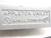 Appleton LL75-A; Conduit Body w/Cover; 3/4" Hub Size