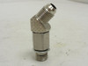 MFG- 6 V5OX-SS; SS Hydr. Adaptor Elbow 45Deg 3/8 JIC x 3/8 Boss MFG- 6 V5OX-SS; SS Hydr. Adaptor Elbow 45Deg 3/8 JIC x 3/8 Boss