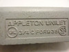 Appleton C75-A; Conduit Body w/Cover; 3/4" Hub Size