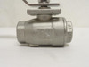 Industry-Std 1WMZ3; Manual Ball Valve; SS; 1/2 FNPT; 2000WOG