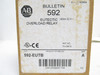 Allen-Bradley 592-EUTB; Overload Relay; 72vA; 600VAC; 3P