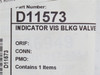 Dungs D11573; Visual Valve Position Indicator Assembly