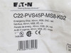 Eaton C22-PVS45P-MS8-K02; Non-Illuminated E-Stop Switch; Red