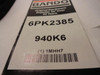 Bando 6PK2385; Serpentine Belt 940K6; 6-ribs 94.0"L; 1MHH7