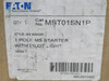 Eaton MST01SN1P; Motor Starter W/Pilot Light; 1HP; 115-277VAC Eaton MST01SN1P; Motor Starter W/Pilot Light; 1HP; 115-277VAC