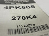 Bando 2JZF8; Serpentine Belt; 27" Long; Number 270K4 Bando 2JZF8; Serpentine Belt; 27" Long; Number 270K4