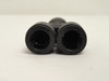 Legris 3140 10 00; Wye Plastic Tube Union; 10mm PTC; Black