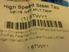 Westward 5TWY1; Tap; Taper Pipe; 3/8-18 NPT