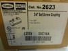 Hubbell 2623; Box of 25 Set Screw Coupling; 3/4" for EMT