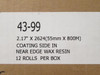 MFG- 43-99; Box-12 Thermal Transfer Ribbon; 55mm x 800M