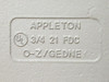 Appleton 3/4 21 FDC; Conduit Outlet Box; 3/4"NPT