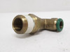 Parker W169PLP-6-8-BRASS; Swivel Elbow; 90Deg; 3/8"PTC x 1/2NPT