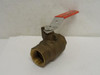 Nibco T5857066 1-1/4; Inline Ball Valve; Bronze; 1-1/4FNPT