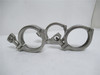 MFG- 13MHHM250; Lot-3 Single Pin Pipe Clamps; 2-1/2"; SS; Mixed MFG