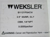 Weksler BY12YPS4CW; SS Pressure Gauge 1/4"NPT 0-2000PSI 2.5"