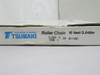 Tsubaki C2080HR-10; Steel Riveted Pin Chain #80; 10' Long