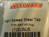 Westward 2LWJ5; Hand Tap; 7/16"-24NF; Plug; Right Hand