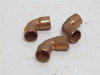 Industry-Std 5P049; Lot-3; Wrot Copper Rough 90Deg Elbow; 1/4"