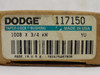 Dodge 1008x3/4KW; Taper-Lock Bushing 117150; 3/4"ID