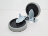 Fautless PRI50120ZN-TPR; Lot-2 Rigid Casters; 5"OD; 4-Bolt