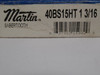 Martin 40BS15HT-1-3/16; Sprocket #40; 15T; Hardened; 1-3/16" ID