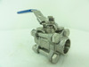 Industry-Std 3CFW3; Ball Valve 1/2" Socket Weld 3-Piece