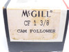 Mcgill CF 1 3/8; Flat Cam Follower; Roller: 1-3/8"OD x 3/4" W