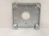 Industry-Std 5AA29; Electrical Box Cover; 1-Gang; 4"x4"x1/2"