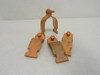 Haydon C-1101; Lot-4; Copper Plated Strut Clamps; 2"