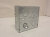Raco 191; Electrical Box; Galvanized; 4" Wide x 4" Height