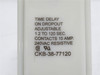 Potter CKB-38-77120; Time Delay Relay; 1.2-120s; 10A; 240VAC