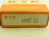 KYK 6803ZZ; Ball Bearing; 17mm Bore; 26mm OD; 5mm Width