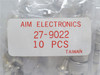 Aim Electronics 27-9022; Lot-10; RF / Coaxial Connectors