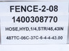 Formax 487TC-06C-37C-6-4-4-43.00; Hose Assy; 3/16 JIC ;45Deg