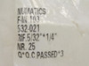 Numatics INB103-532-021; Lot-5 Male Straigt 1/8" Tube x 1/4 NPT