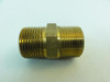 MFG- 5404-12-12-B; Brass Hex Nipple; 1" MNPT x 1" MNPT