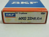 SKF 6002 2ZNRJEM ; Ball Bearing; 15mm ID x 32mm OD x 9mm Wide