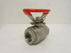 KM Contromatics KF8200OVLM3J; Inline Ball Valve; SS; 1-1/2"NPT