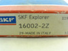 SKF 16002-2Z; Ball Bearing; 15mm ID; 32mm OD; 8mm Width