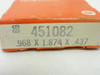 National 451082; Oil Seal; .968"ID; 1.874" OD; .437" Wide