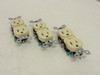 Levitron 5320-ICP; Lot-3; Duplex Receptacle; 15A; 125V; Ivory