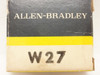 Allen-Bradley W27; Overload Heater Element; SER: W