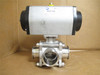 Tru-Flo MT46.S4.F07-F10.CH22; Actuated Ball Valve SS; 3" Clamp